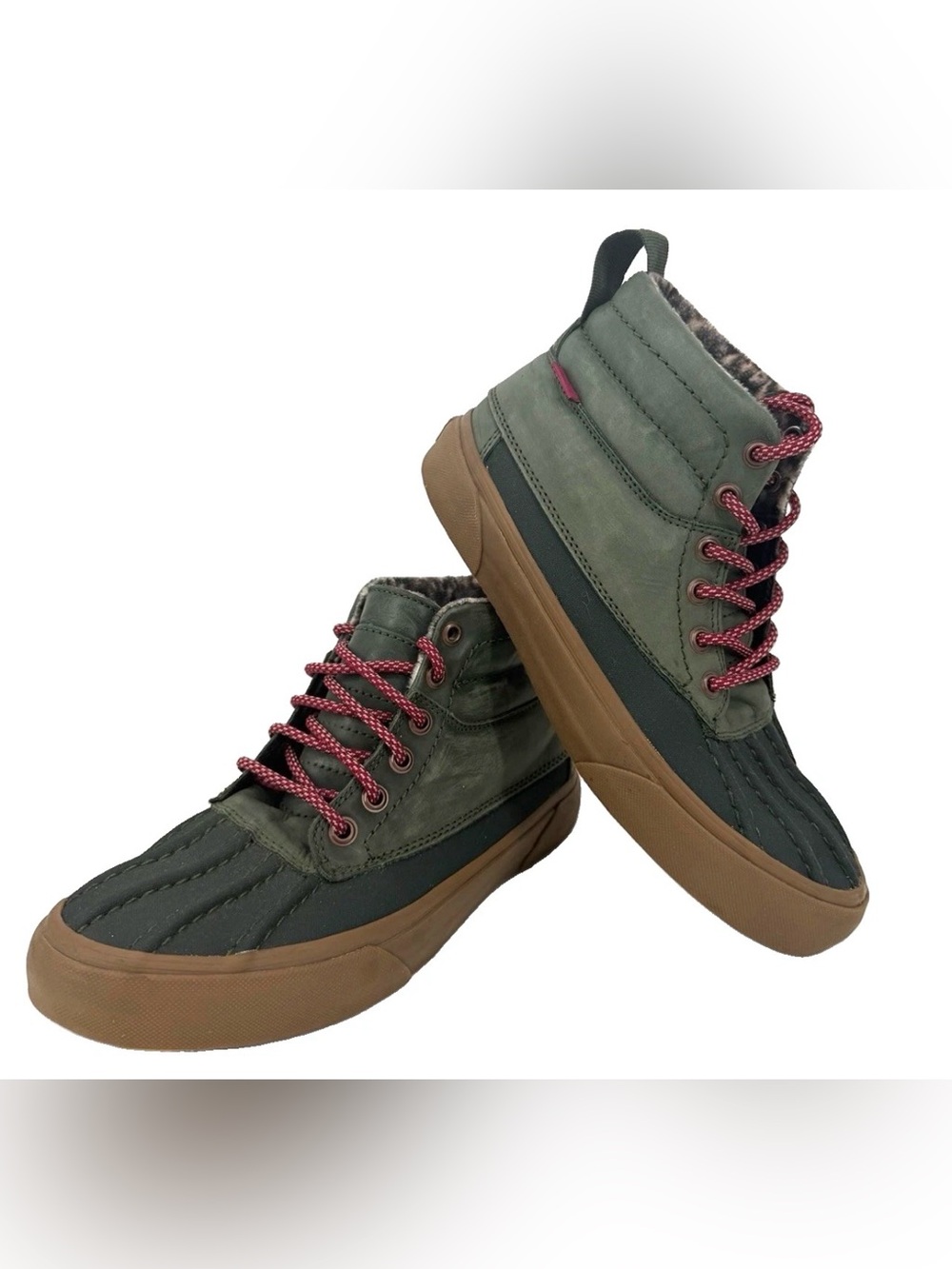 Vans Sk8-Hi Del Pato MTE Duck Boots Men’s 11 Women 12.5 Green Weather Resistant